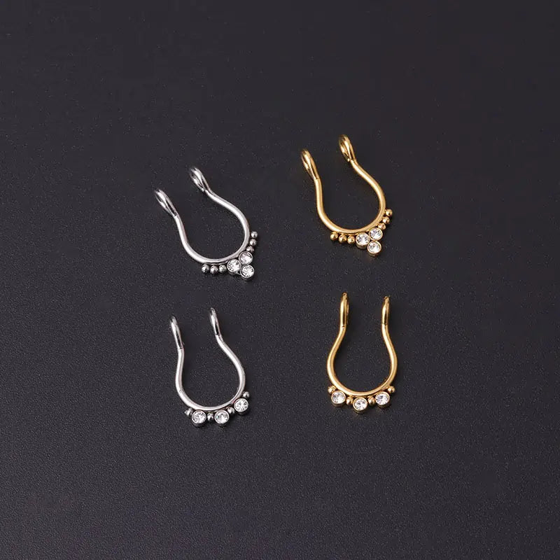 No Piercing Horseshoe Fake Nose Ring 