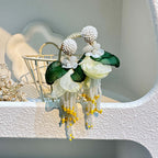 Bohemian Glass Bead Chandelier Earring