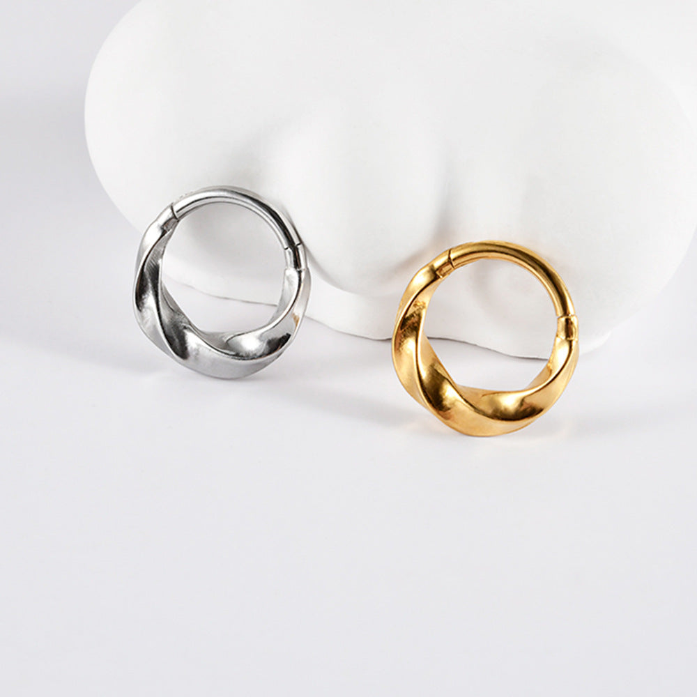 Orbit Stainless Steel 16G Hinged Nose Hoop