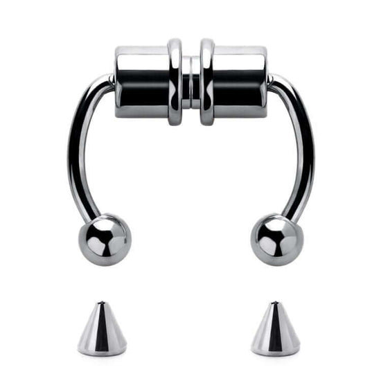 Magnetic Non-Piercing Horseshoe Fake Nose Piercing