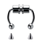 Magnetic Non-Piercing Horseshoe Fake Nose Piercing