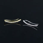 16G Cartilage Linear Flower Ear Clip Ear Cuff