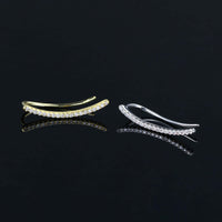 16G Cartilage Linear Flower Ear Clip Ear Cuff