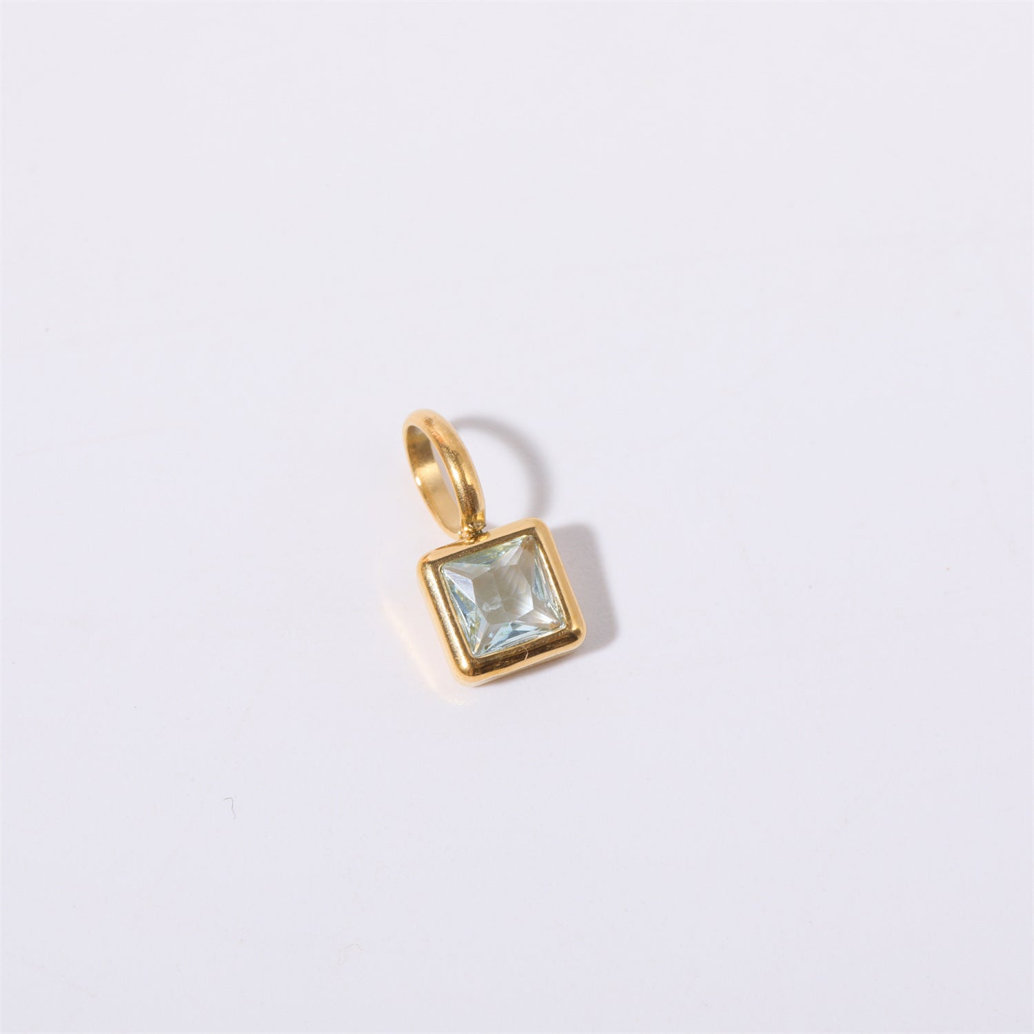 18K Gold Birthstone Charm & Pendant