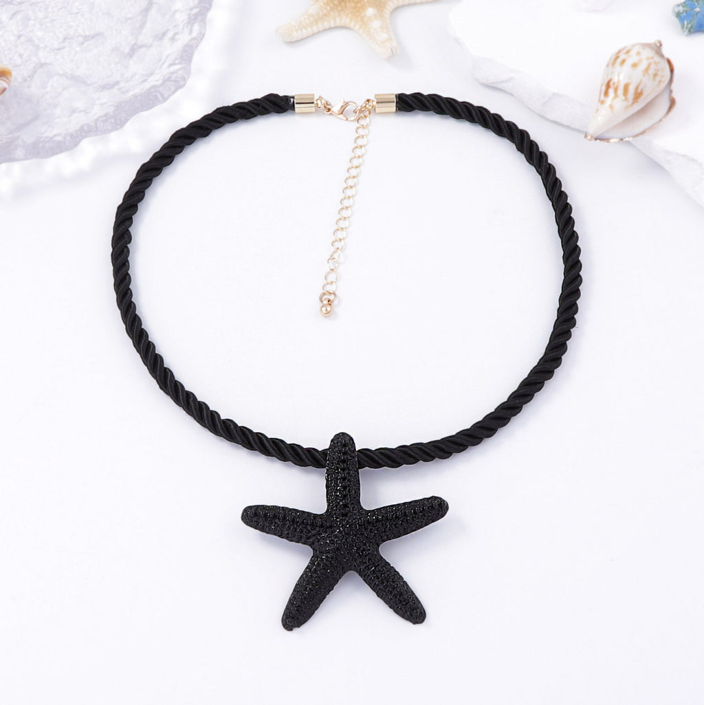 Starfish Braided Statement Necklace