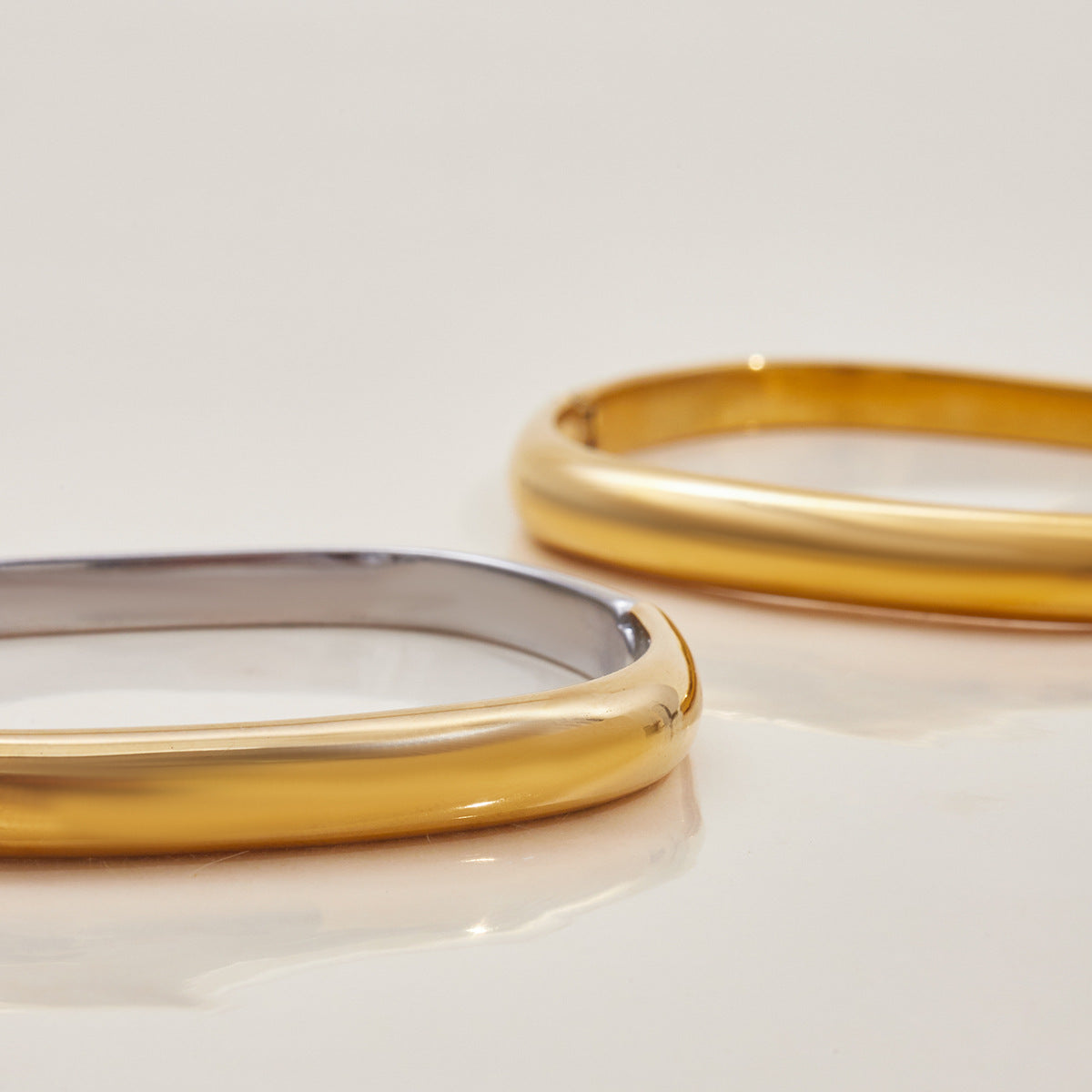 Modern Square Dome Bangle