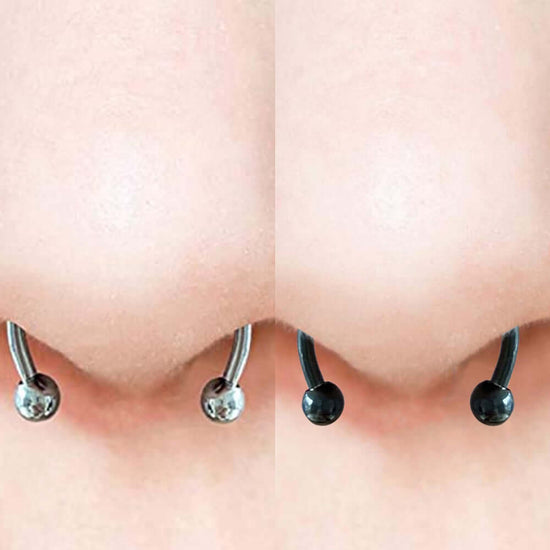 Magnetic Non-Piercing Horseshoe Fake Nose Piercing