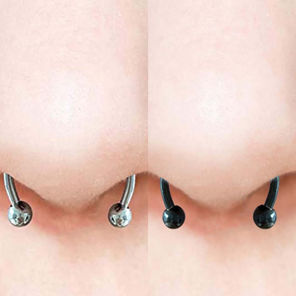 Magnetic Non-Piercing Horseshoe Fake Nose Piercing