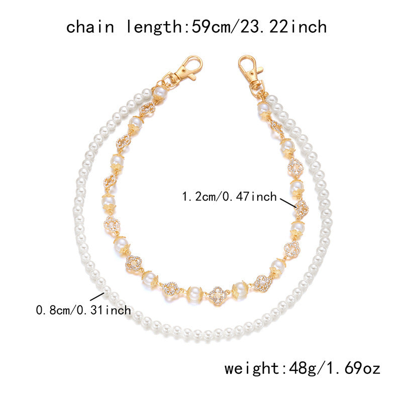 Pearl Bloom Layered Jeans Waist Chain