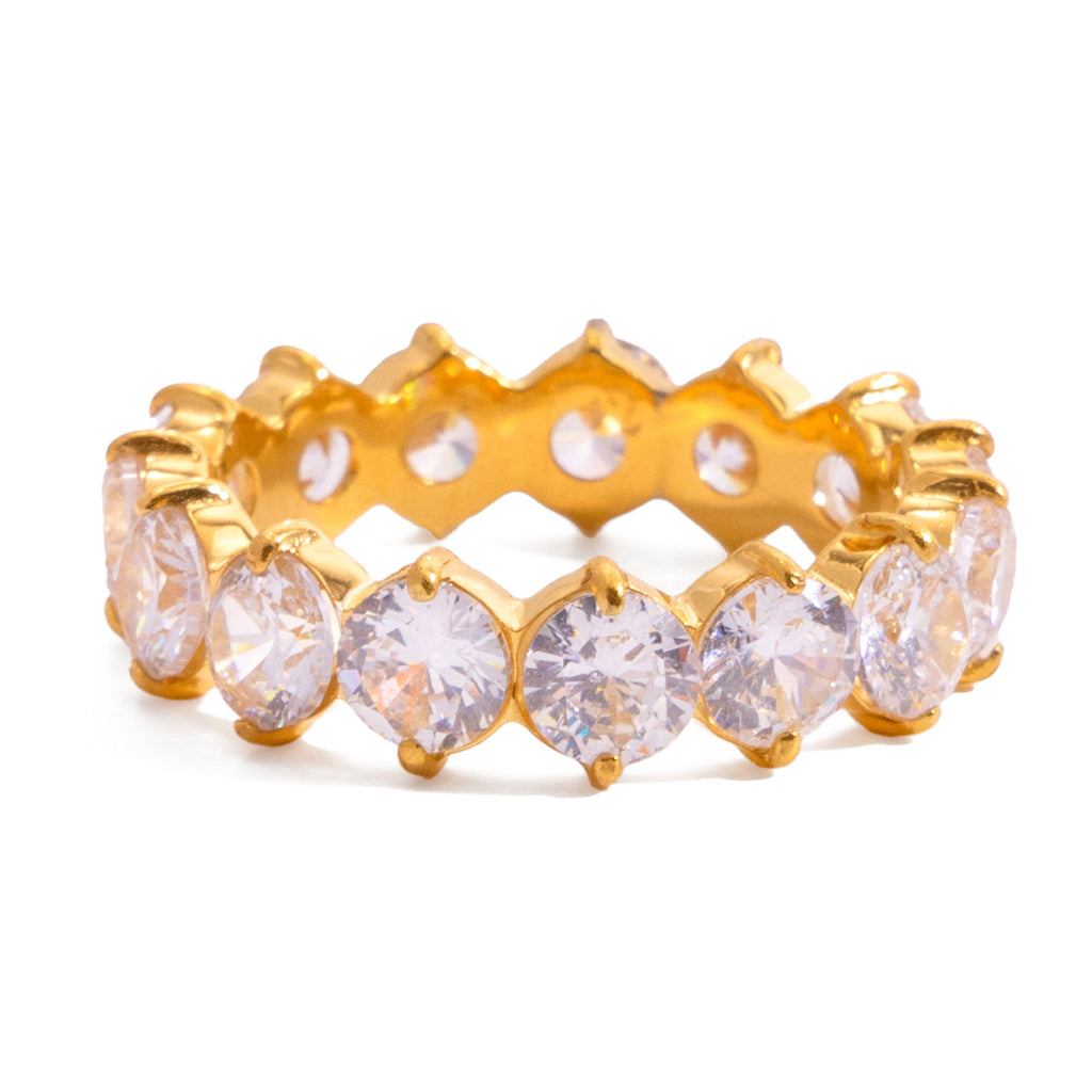 Colorful Dainty Zircon Index Ring