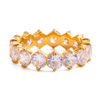 Colorful Dainty Zircon Index Ring