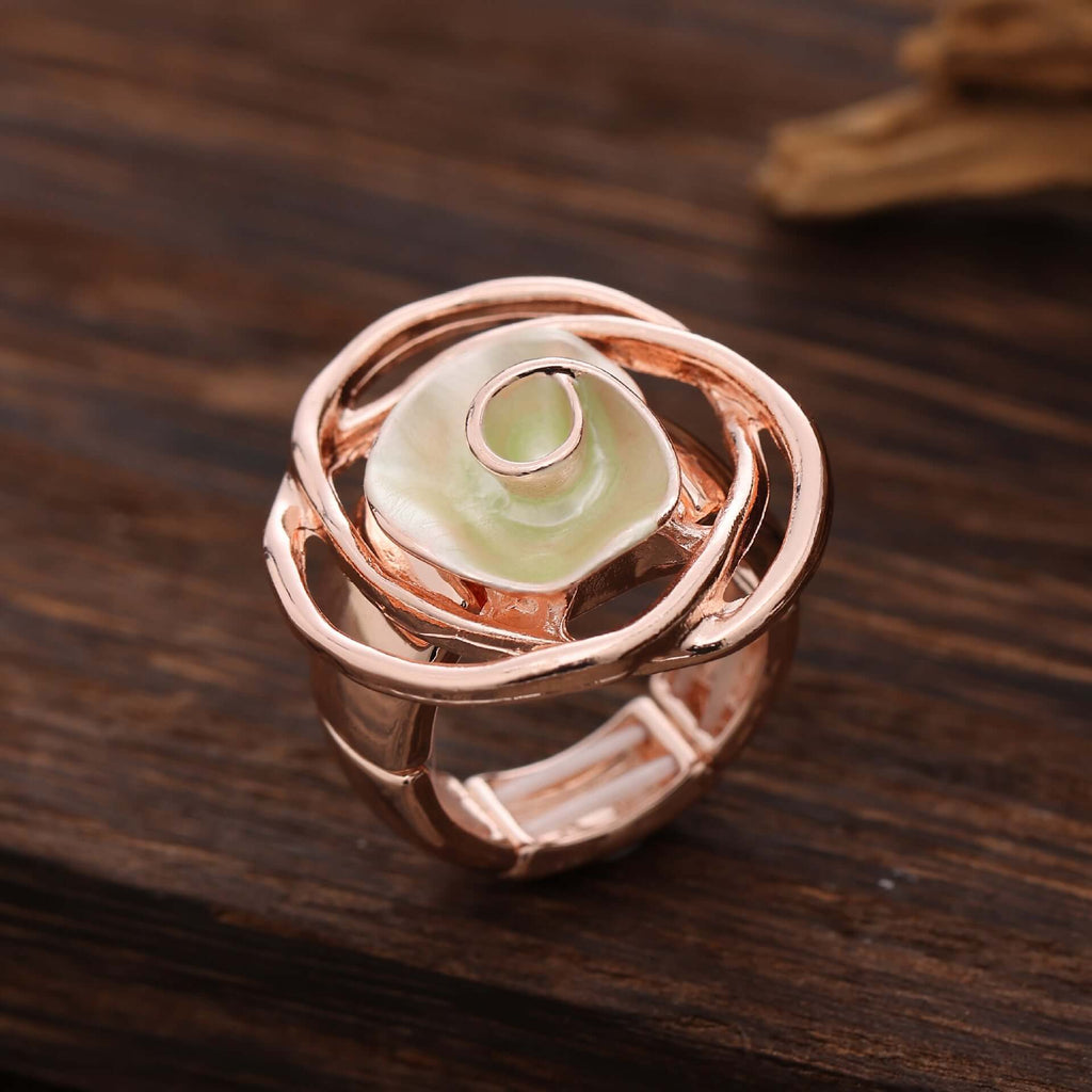 Y2K Two Tone Cat Split Index Ring