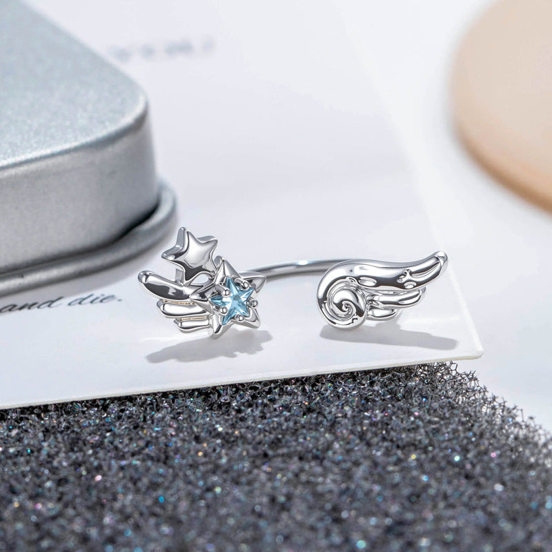 C-Shape Catching Star Pearl Cross Conch Piercings