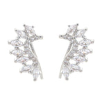 16G Cartilage Linear Flower Ear Clip Ear Cuff