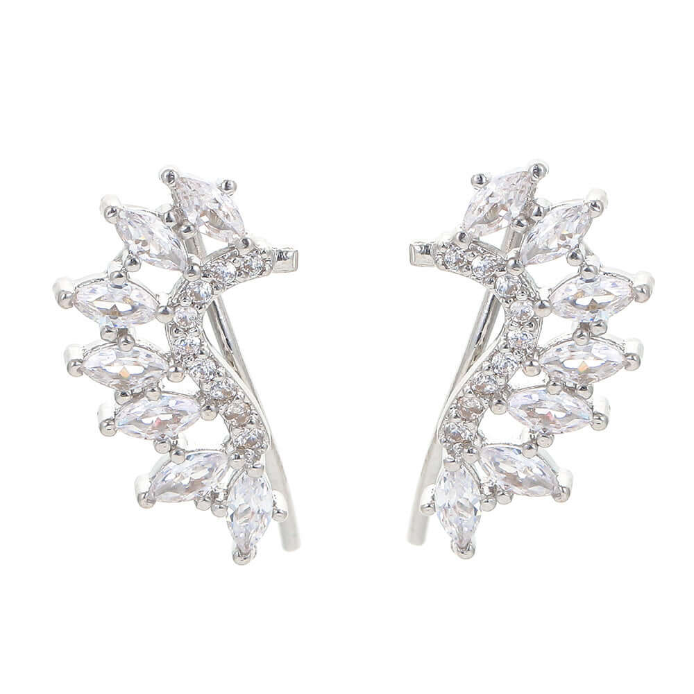 16G Cartilage Linear Flower Ear Clip Ear Cuff