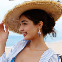 Summer Beach Palm Tree Fruits Earrings