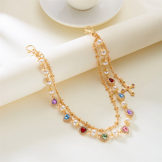 Pearl Bloom Layered Jeans Waist Chain