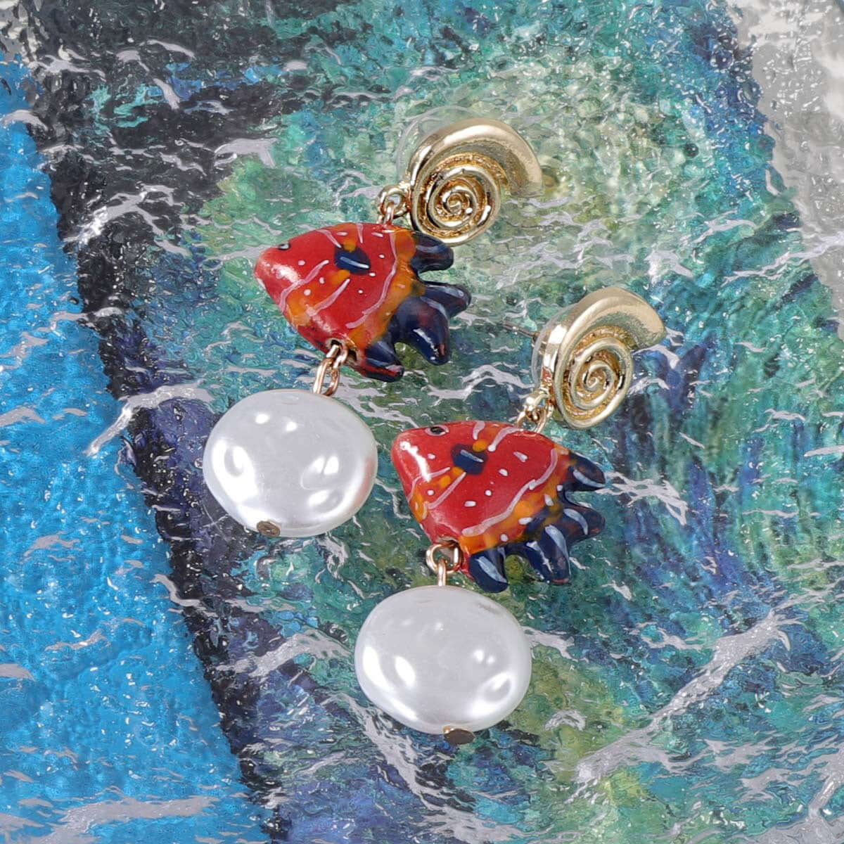 Summer Vacation Starfish Drop Earrings