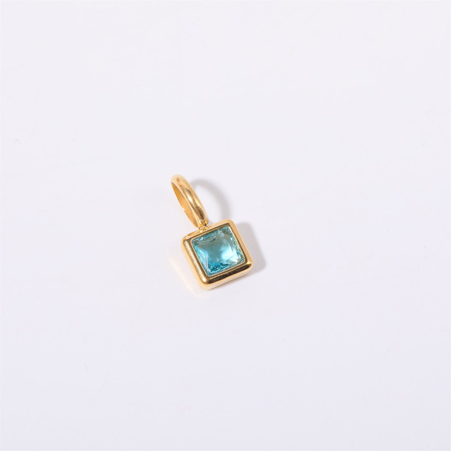 18K Gold Birthstone Charm & Pendant