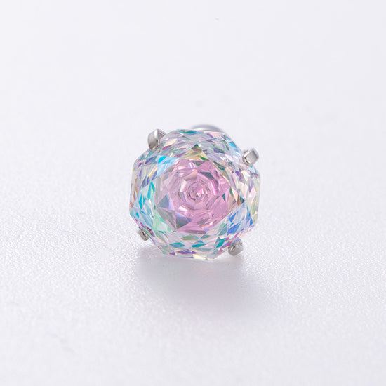Aurora Rose-Cut CZ Flat Back Tragus Stud