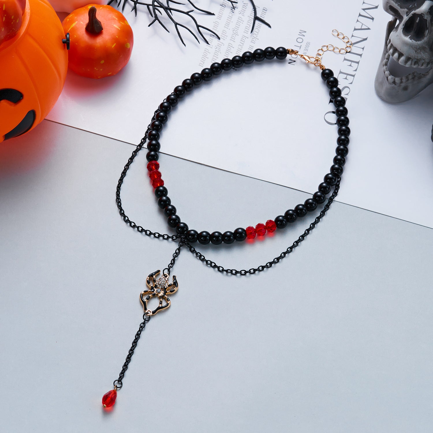 Trick or Treat Halloween Charm Necklace