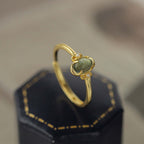 Green Fluorite Gemstone Earrings and Necklace