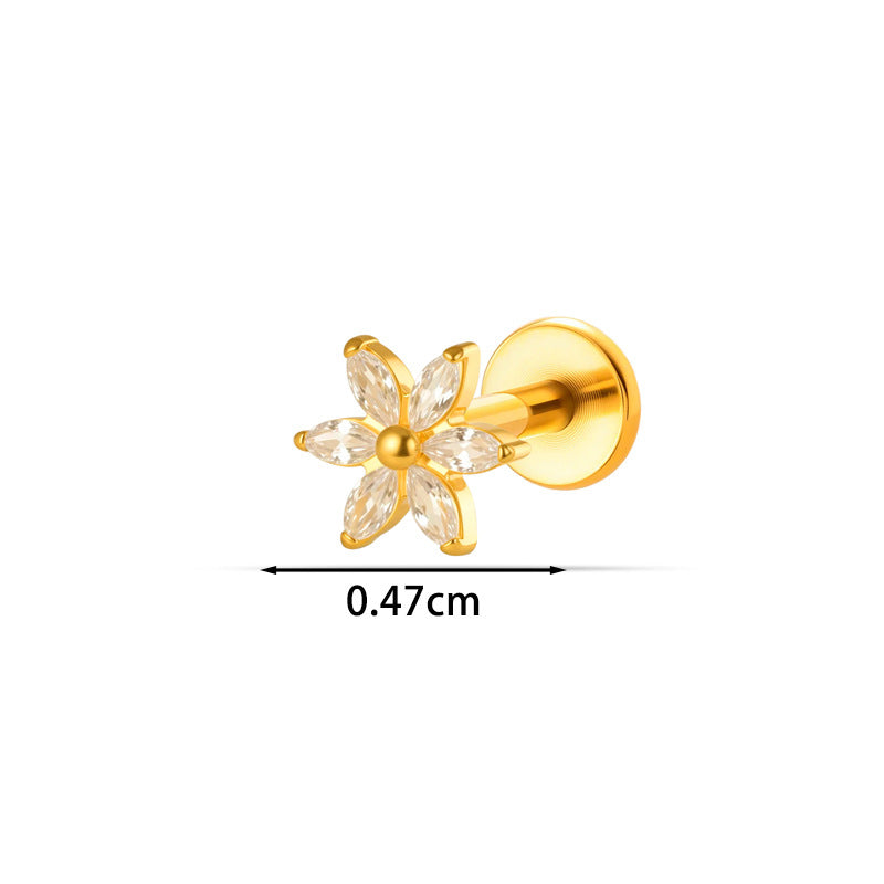 Little Horse G23 Titanium Internal Threaded Labret Back
