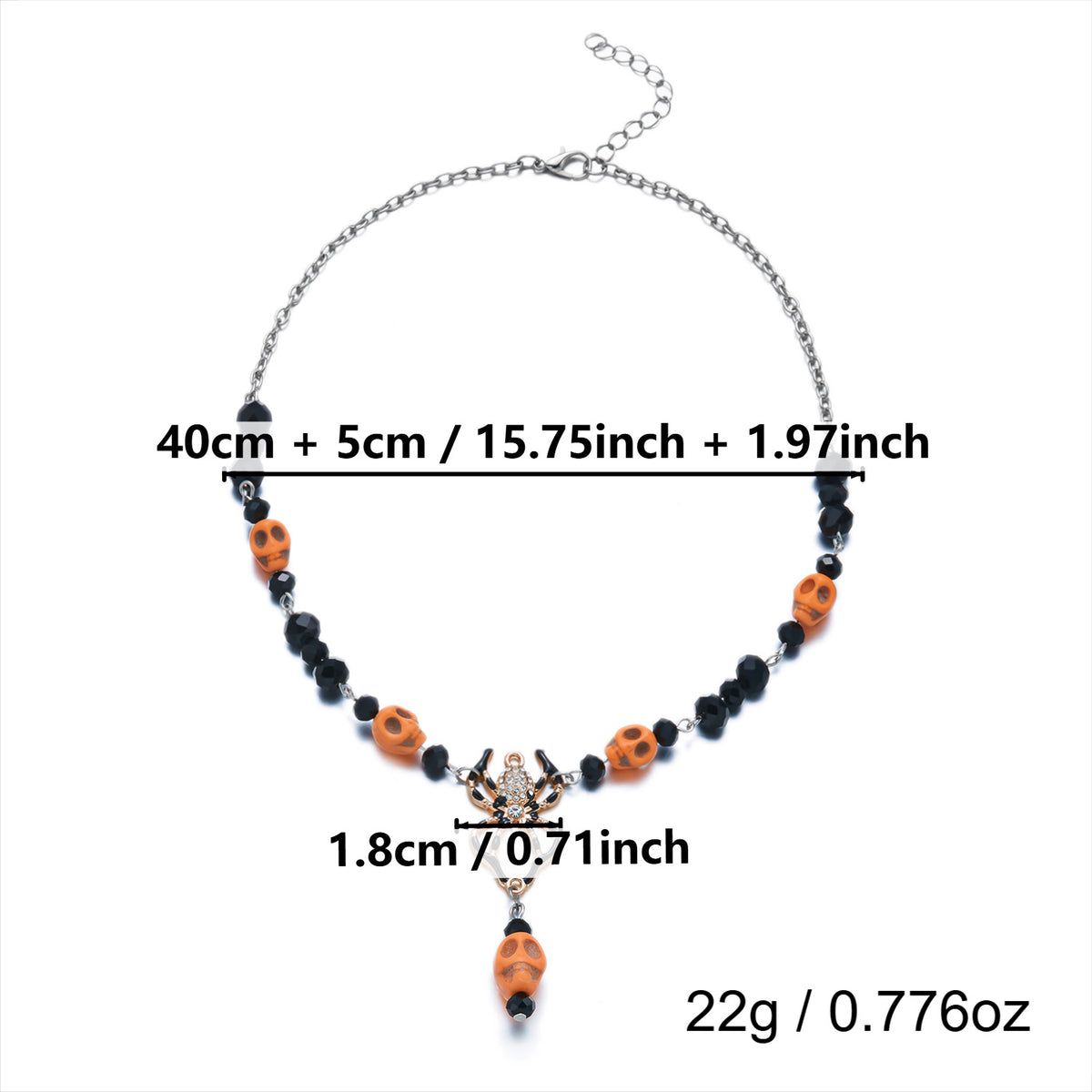 Trick or Treat Halloween Charm Necklace