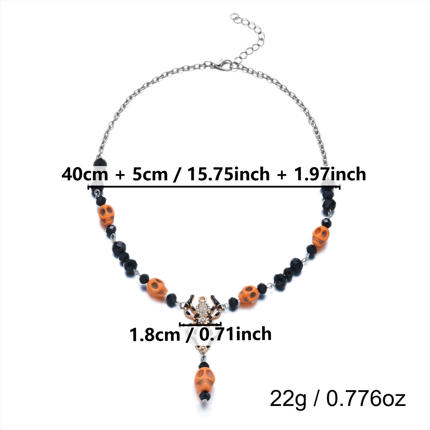 Trick or Treat Halloween Charm Necklace