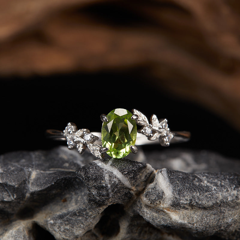 Between The Leaf Citrine Topaz Ring