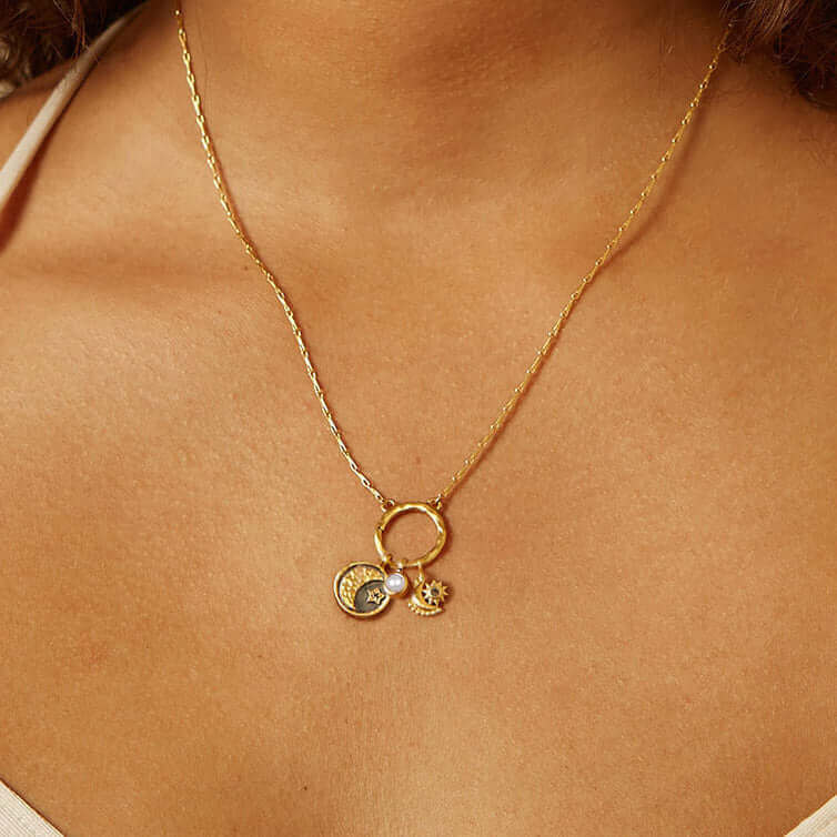 Sun MoonPendant Spiritual Necklace