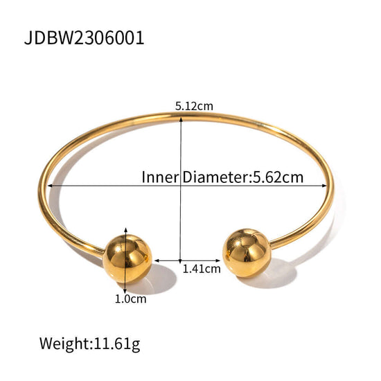 Titanium Cuff Bangle Half Tennis Bracelet Set