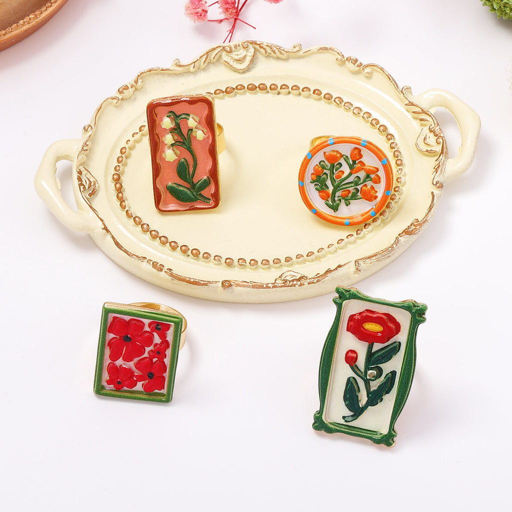 Spring Garden Flower Bloom Ring