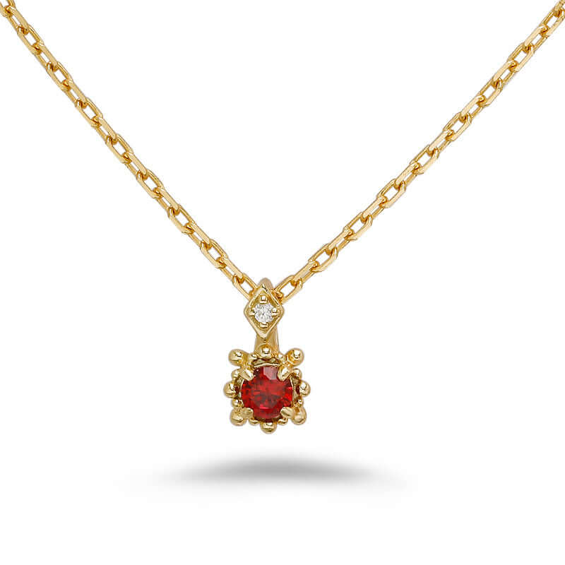 Luxury Red Ruby Gemstone Necklace
