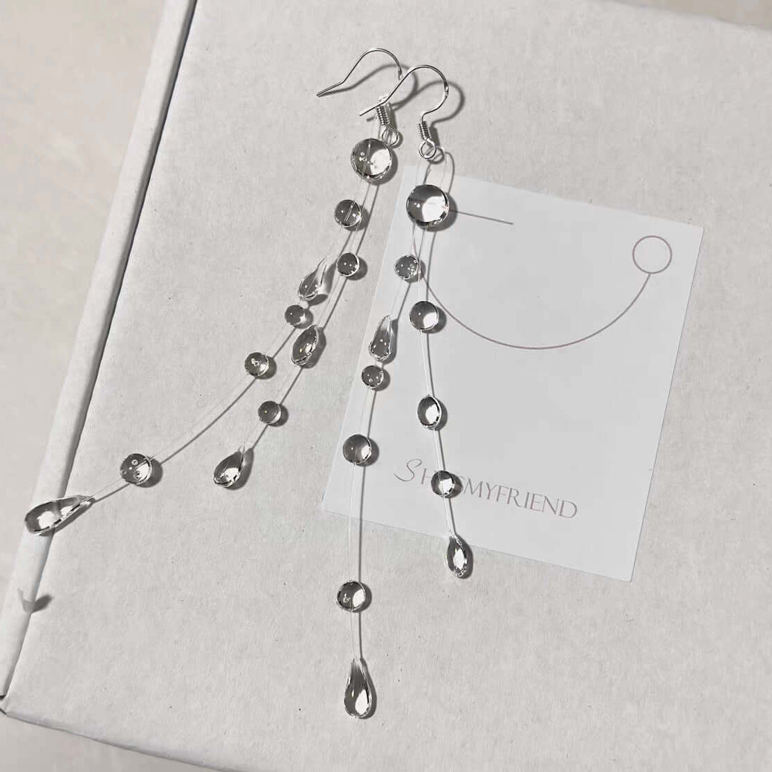 Fairy Transparent Dewdrop Earrings