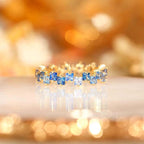 Multi Stone Eternity Stacking Rings