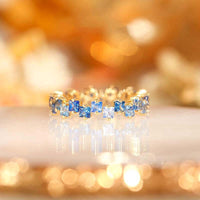 Multi Stone Eternity Stacking Rings