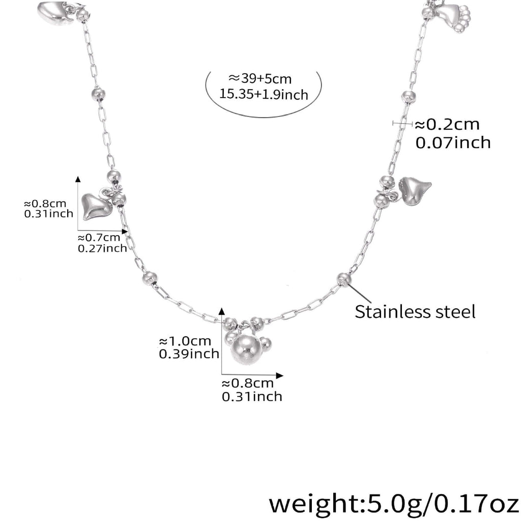 Cute Teddy Bear Pig Nose Y Necklace