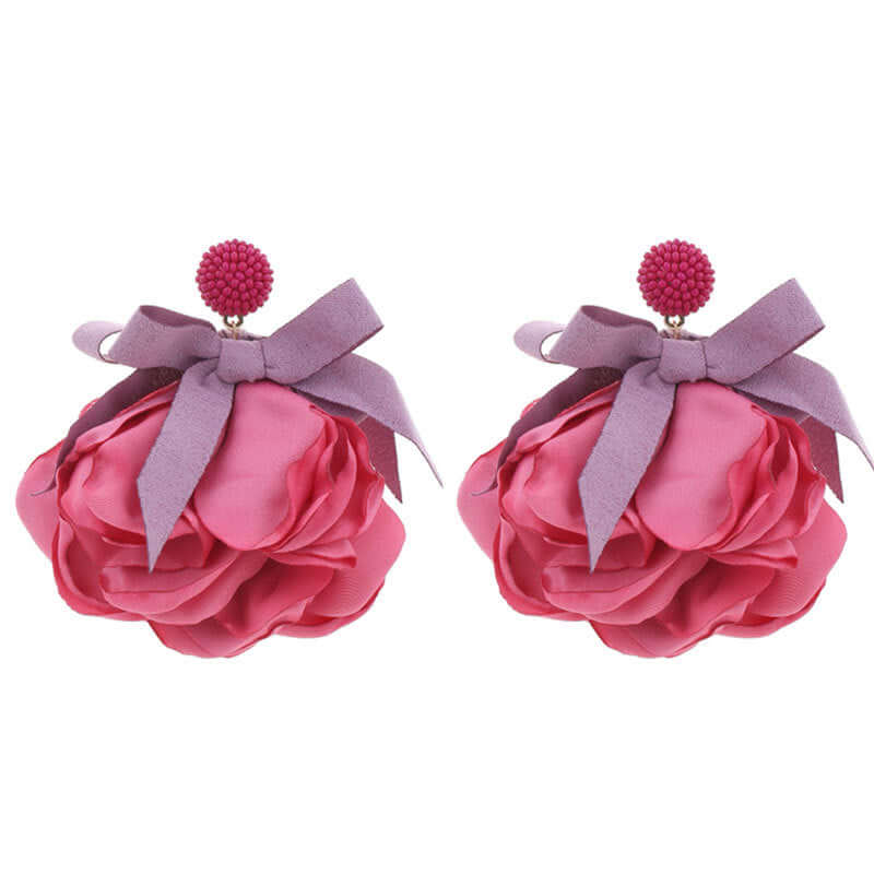 Chunky Flower Bloom Petal Earrings