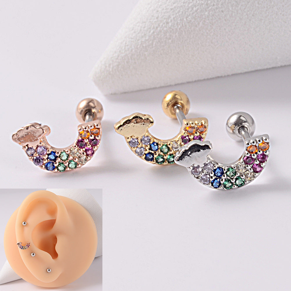 20G Animal Spider Upper Lobe Cartilage Earrings