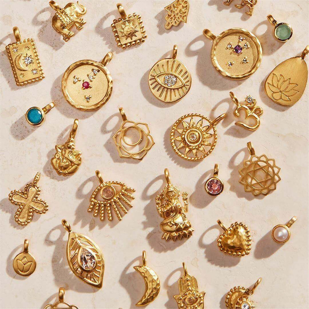 Ganesha Elephant Lotus Pendant Spiritual Necklace