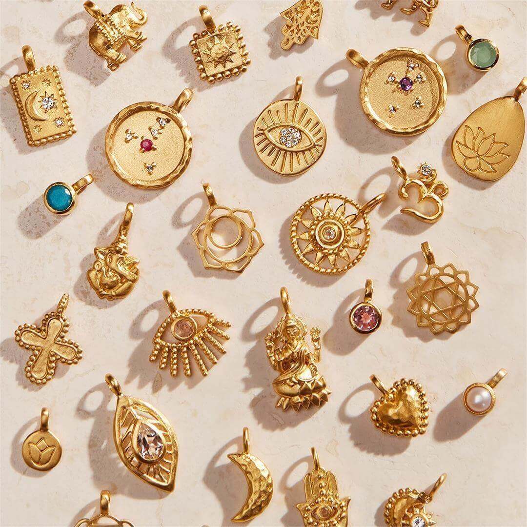 Ganesha Elephant Lotus Pendant Spiritual Necklace