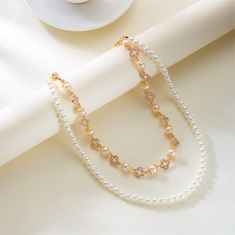 Pearl Bloom Layered Jeans Waist Chain