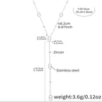 Cute Teddy Bear Pig Nose Y Necklace