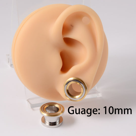 Skull Snake Stainless Steel Tunnel Plug Set 6mm to 25mm