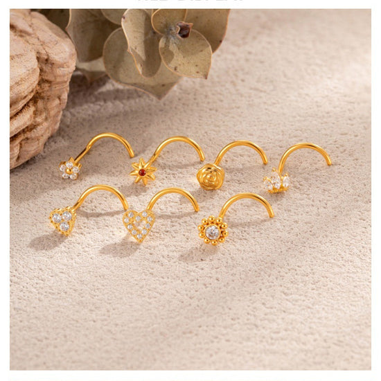 7mm Titanium Rose Sun Nose Screw