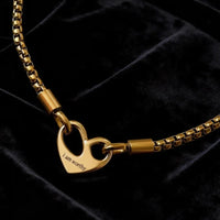 Stainless Steel Heart Necklace Valentine Necklace