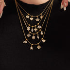 CreatIve Tree of Life Bear Paw Charm Necklace