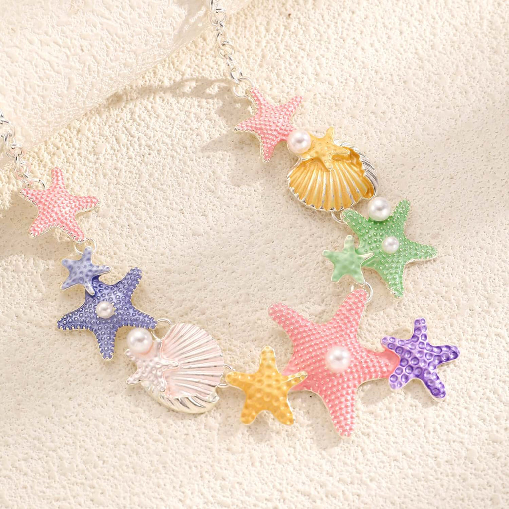 Pastel Starfish Pendant Necklace