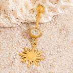 Shell Starfish Animal Dangle Belly Ring